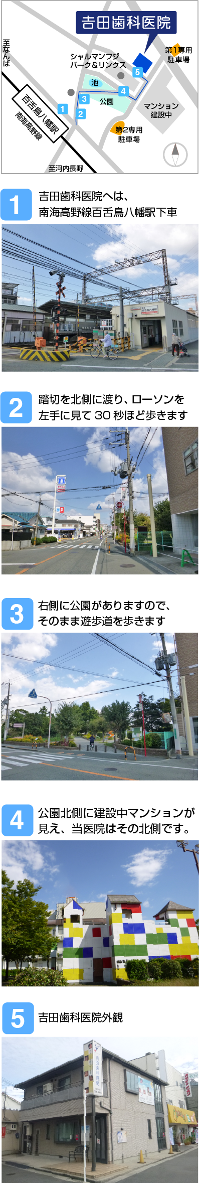 駅からのアクセス 吉田歯科医院