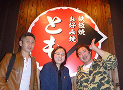 台北医科大学Lim Su Tien drとの親睦会(鉄板焼とも)